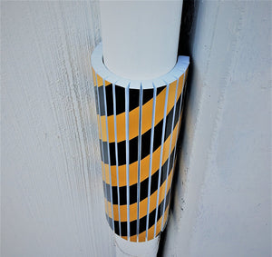 Αφρώδες προστατευτικό με εγκοπές για κυρτές επιφάνειες και τοίχους σε μαύρο - κίτρινο χρώμα BY-5025R - Next Systems