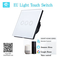 WiFi Smart Touch Switch 2 Gangs Golden AG-WF8603-2 - Next Systems