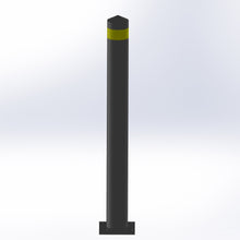 Κολωνάκι πεζοδρομίου μεταλλικό στρογγυλό με πέλμα για πάκτωση με βίδες KLSV - Next Systems