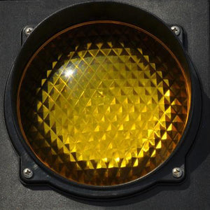 Φωτεινός σηματοδότης LED ενός πεδίου διαμέτρου 120 mm σε κίτρινο χρώμα με χρονικό αναλαμπέα ASF25L1G230-FLASH - Next Systems