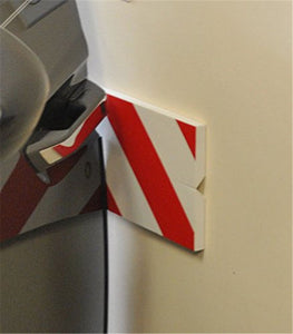 Αφρώδες προστατευτικό για γωνίες και τοίχους σε κόκκινο - λευκό χρώμα RW-5025C - Next Systems
