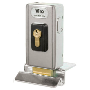 Ηλεκτρική κλειδαριά με υποδοχή δαπέδου και μονό κύλινδρο για ανοιγόμενες αυλόπορτες VIRO V06 - Next Systems